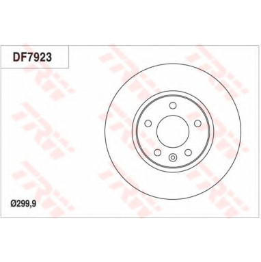 Kočioni disk TRW DF7923