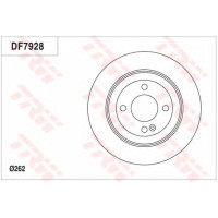 Kočioni disk TRW DF7928