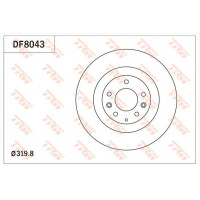 Kočioni disk TRW DF8043