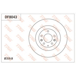 Kočioni disk TRW DF8043