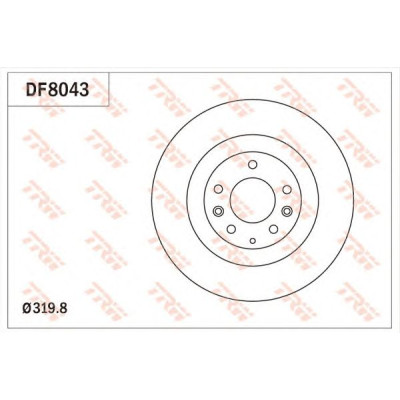 Kočioni disk TRW DF8043