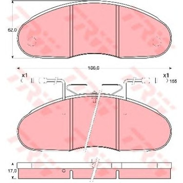 Disk pločice TRW GDB1069