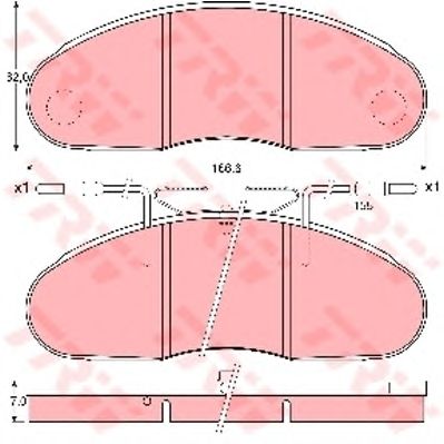 Disk pločice TRW GDB1077