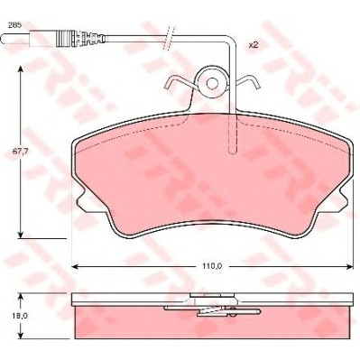 Disk pločice TRW GDB1203
