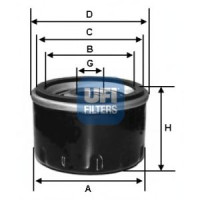 Filter ulja UFI 23.413.00