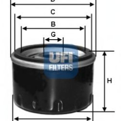 Filter za ulje UFI 23.413.00