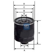 Filter za ulje UFI 23.453.00