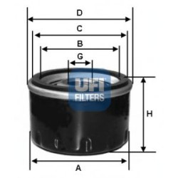 Filter za ulje UFI 23.458.00