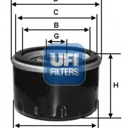 Filter za ulje UFI 23.575.00