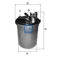 Filter za gorivo UFI 24.004.00