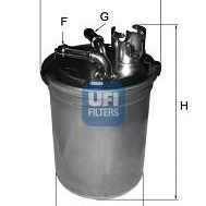 Filter goriva UFI 24.004.00