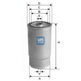 Filter za gorivo UFI 24.012.00