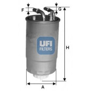 Filter za gorivo UFI 24.099.00