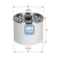 Filter za gorivo UFI 24.360.00