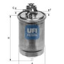 Filter za gorivo UFI 24.391.00
