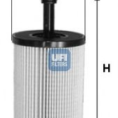 Filter za ulje UFI 25.023.00