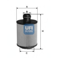 Filter za ulje UFI 25.061.00