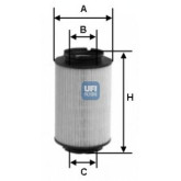 Filter za gorivo UFI 26.014.00