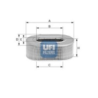 Filter zraka UFI 27.196.00
