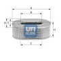 Filter zraka UFI 27.196.00