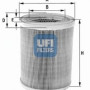 Filter zraka UFI 27.606.00