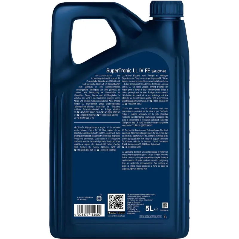ARAL SUPER TRONIC LL IV FE 0W-20, 5L 508.00/509.00