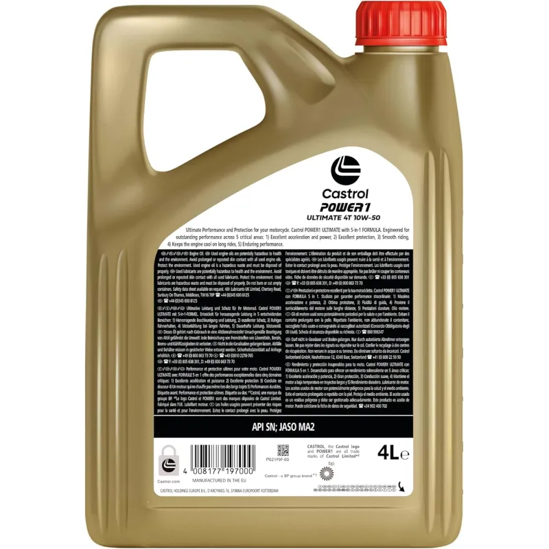 CASTROL POWER 1 ULTIMATE 4T 10W-50, 4L